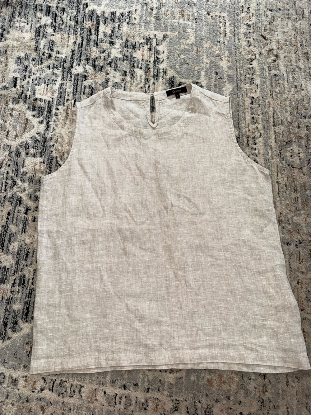 Quince linen tank top Small